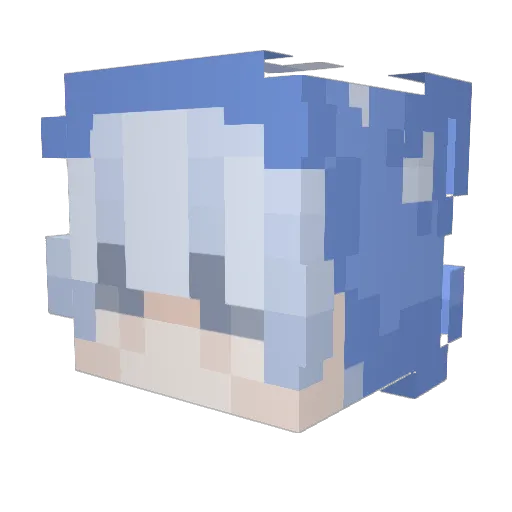 CrabLegsGaming Minecraft avatar head, 3D render