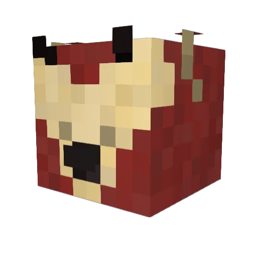 Crab_City Minecraft avatar head, 3D render