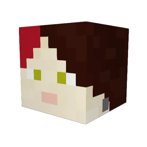 Crabae Minecraft avatar head, 3D render