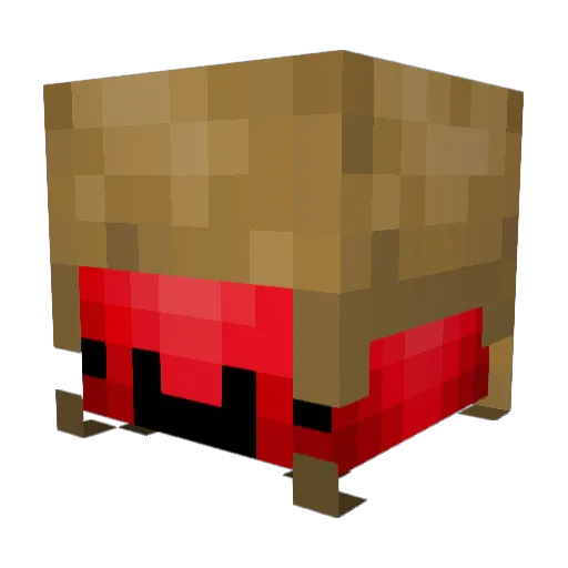 Crabapple1 Minecraft avatar head, 3D render
