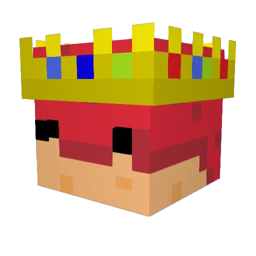 Crabbulus Minecraft avatar head, 3D render