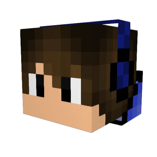 Crabby_Clam Minecraft avatar head, 3D render