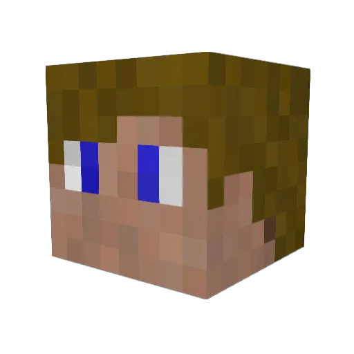 Crabby_Pie Minecraft avatar head, 3D render