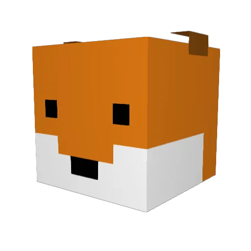 Crabbygust Minecraft avatar head, 3D render