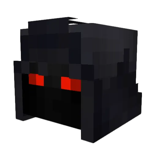 Crabcroustillan Minecraft avatar head, 3D render
