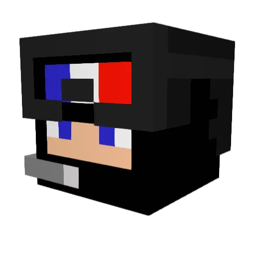 CrabeSanti Minecraft avatar head, 3D render