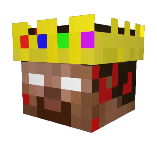 Crabify2 Minecraft avatar head, 3D render