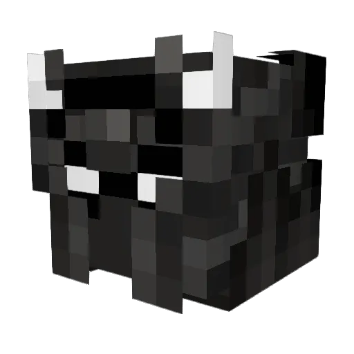 CrachMC Minecraft avatar head, 3D render