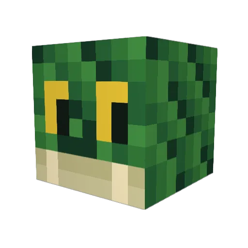 Crack2013 Minecraft avatar head, 3D render
