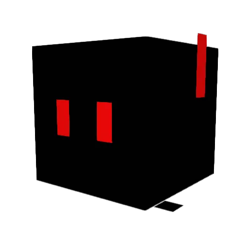 CrackHeadLuk1 Minecraft avatar head, 3D render