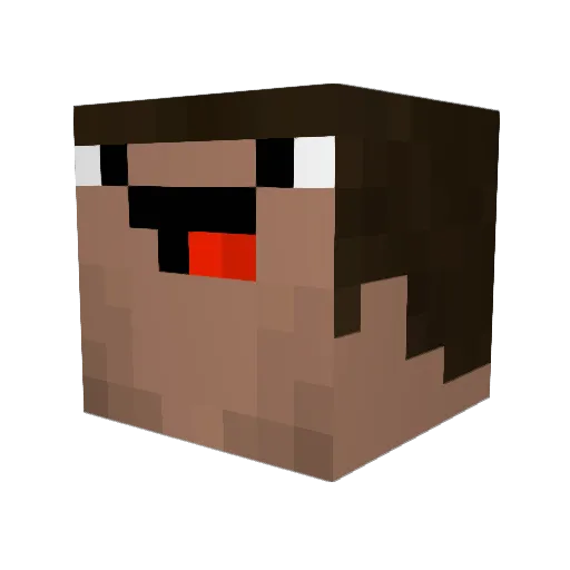 CrackIsMyHack420 Minecraft avatar head, 3D render