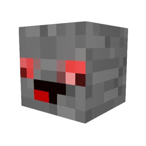 CrackSteinYT Minecraft avatar head, 3D render