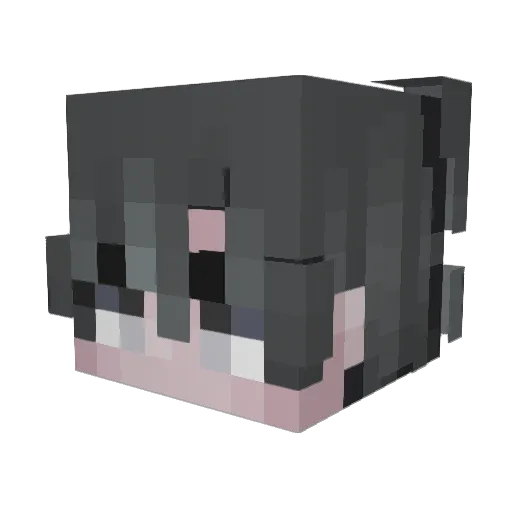 Crack_Corn Minecraft avatar head, 3D render
