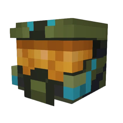 Crack_Spilor Minecraft avatar head, 3D render