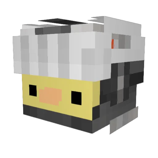Crack_Z_Pingu Minecraft avatar head, 3D render