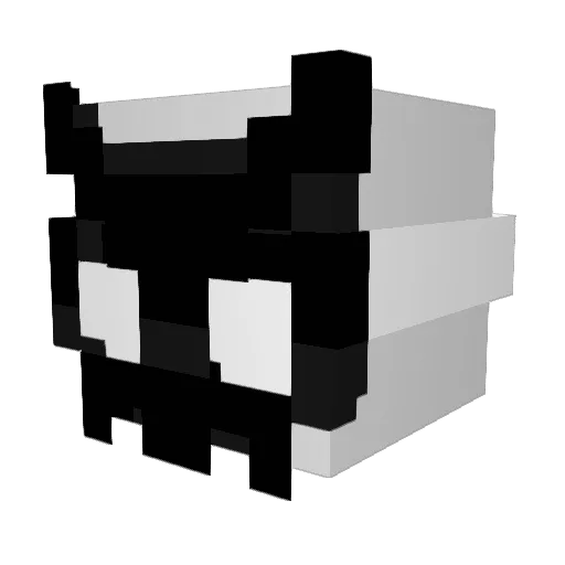 CrackedLat_ Minecraft avatar head, 3D render