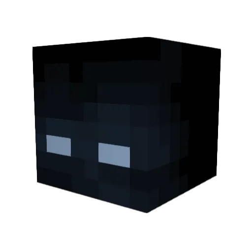 Crackedbull Minecraft avatar head, 3D render