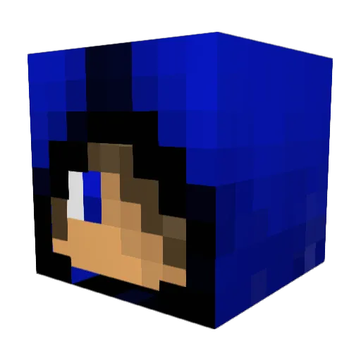 Cracker3011 Minecraft avatar head, 3D render