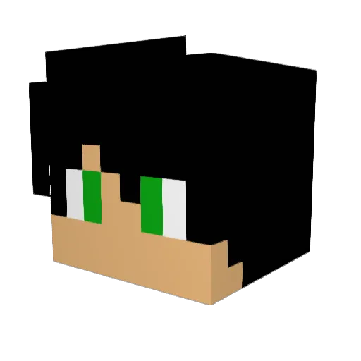 Crackhead1 Minecraft avatar head, 3D render
