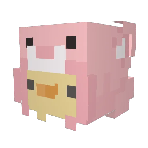 Crackly4 Minecraft avatar head, 3D render