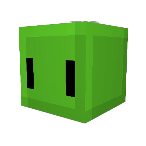 Cracktor Minecraft avatar head, 3D render