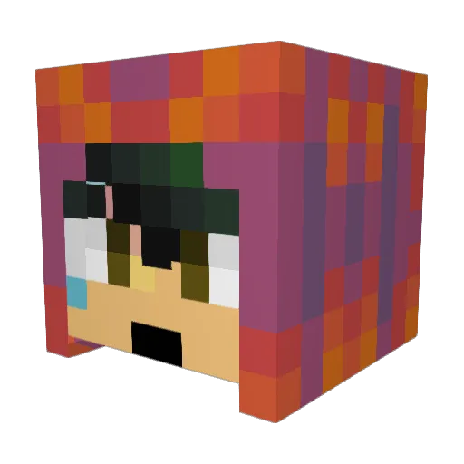 Cracky069 Minecraft avatar head, 3D render