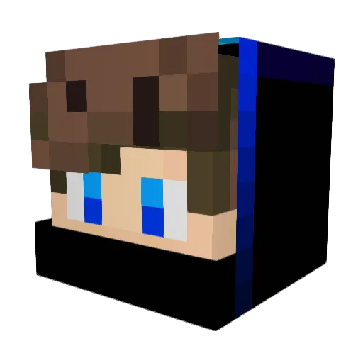 CracyOlli Minecraft avatar head, 3D render