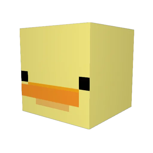 Cracywolf Minecraft avatar head, 3D render