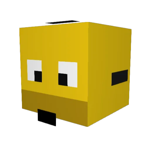 Cradagast Minecraft avatar head, 3D render