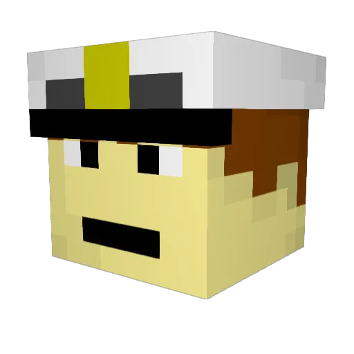 Craden111 Minecraft avatar head, 3D render