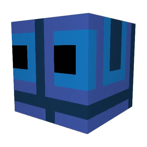 Cradtred Minecraft avatar head, 3D render