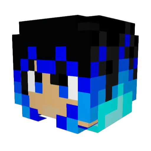 CraftBlitzer Minecraft avatar head, 3D render