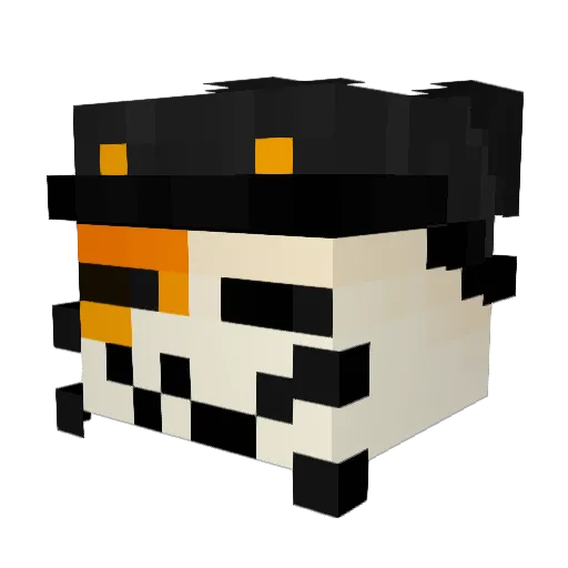 CraftCatz Minecraft avatar head, 3D render