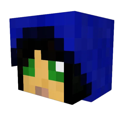 CraftEngel Minecraft avatar head, 3D render