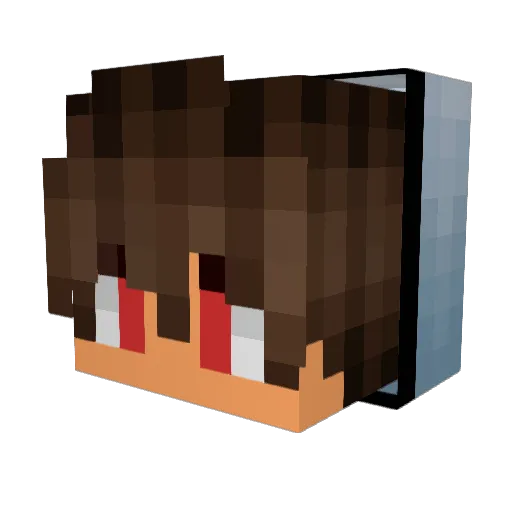 CraftFail Minecraft avatar head, 3D render