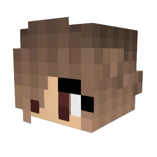 CraftGirls213 Minecraft avatar head, 3D render