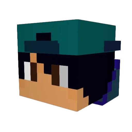 CraftMaster2002 Minecraft avatar head, 3D render
