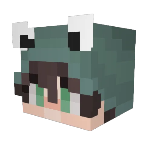 CraftMeh Minecraft avatar head, 3D render