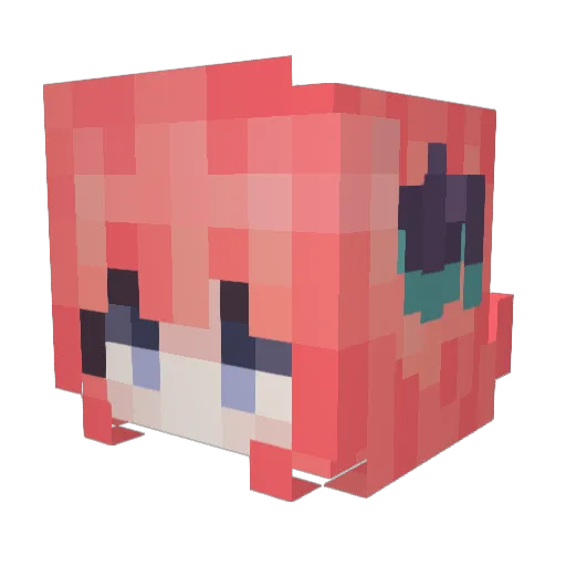 CraftOfBattle Minecraft avatar head, 3D render