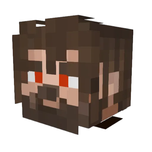 CraftRise Minecraft avatar head, 3D render