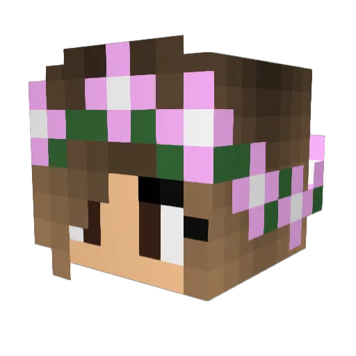 CraftStar77 Minecraft avatar head, 3D render