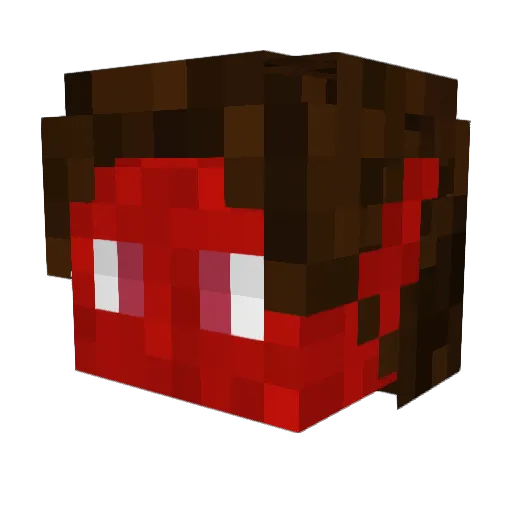 CraftWars Minecraft avatar head, 3D render
