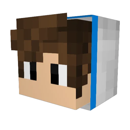 Craft_AbleGaming Minecraft avatar head, 3D render