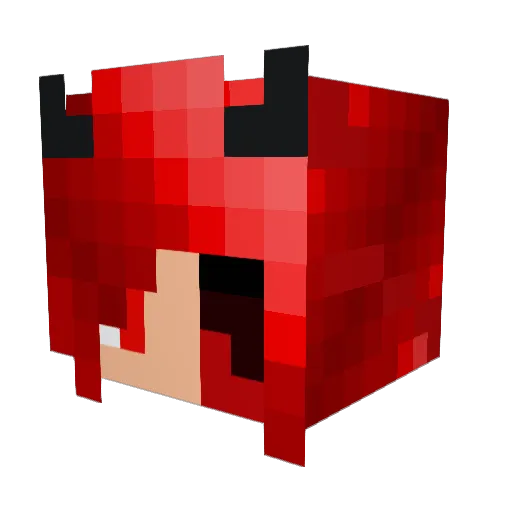 Craft_Diva Minecraft avatar head, 3D render