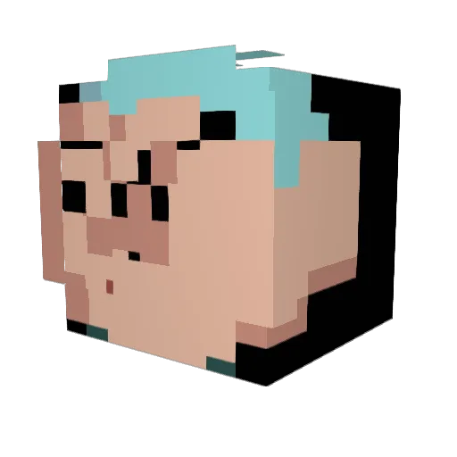 Craft_Hunbalom Minecraft avatar head, 3D render