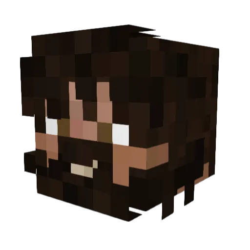 Craft_Nojelinho Minecraft avatar head, 3D render
