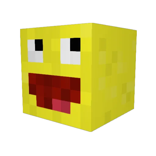 Craft_Remix Minecraft avatar head, 3D render