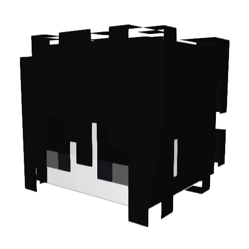 Craft_gyubao Minecraft avatar head, 3D render