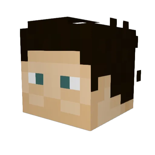Craft_ssonic Minecraft avatar head, 3D render