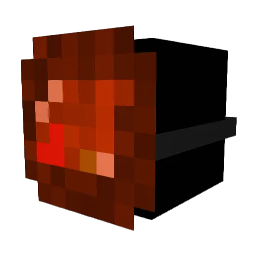 Craftcubepl Minecraft avatar head, 3D render